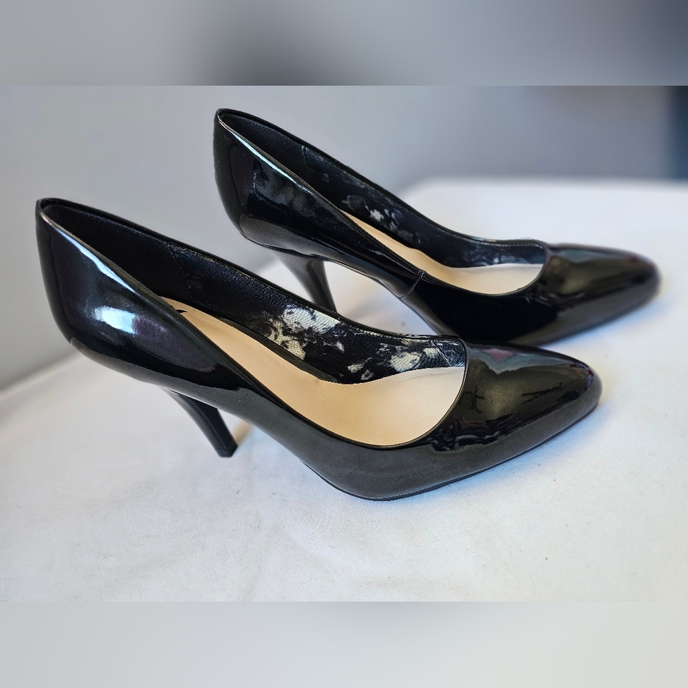 Fergalicious Glossy Black Heels